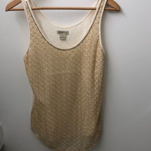 Lucky Brand tank top with a mesh front cover